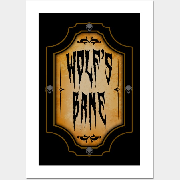 WITCHERY POTIONS 12 - WOLF'S BANE Wall Art by GardenOfNightmares